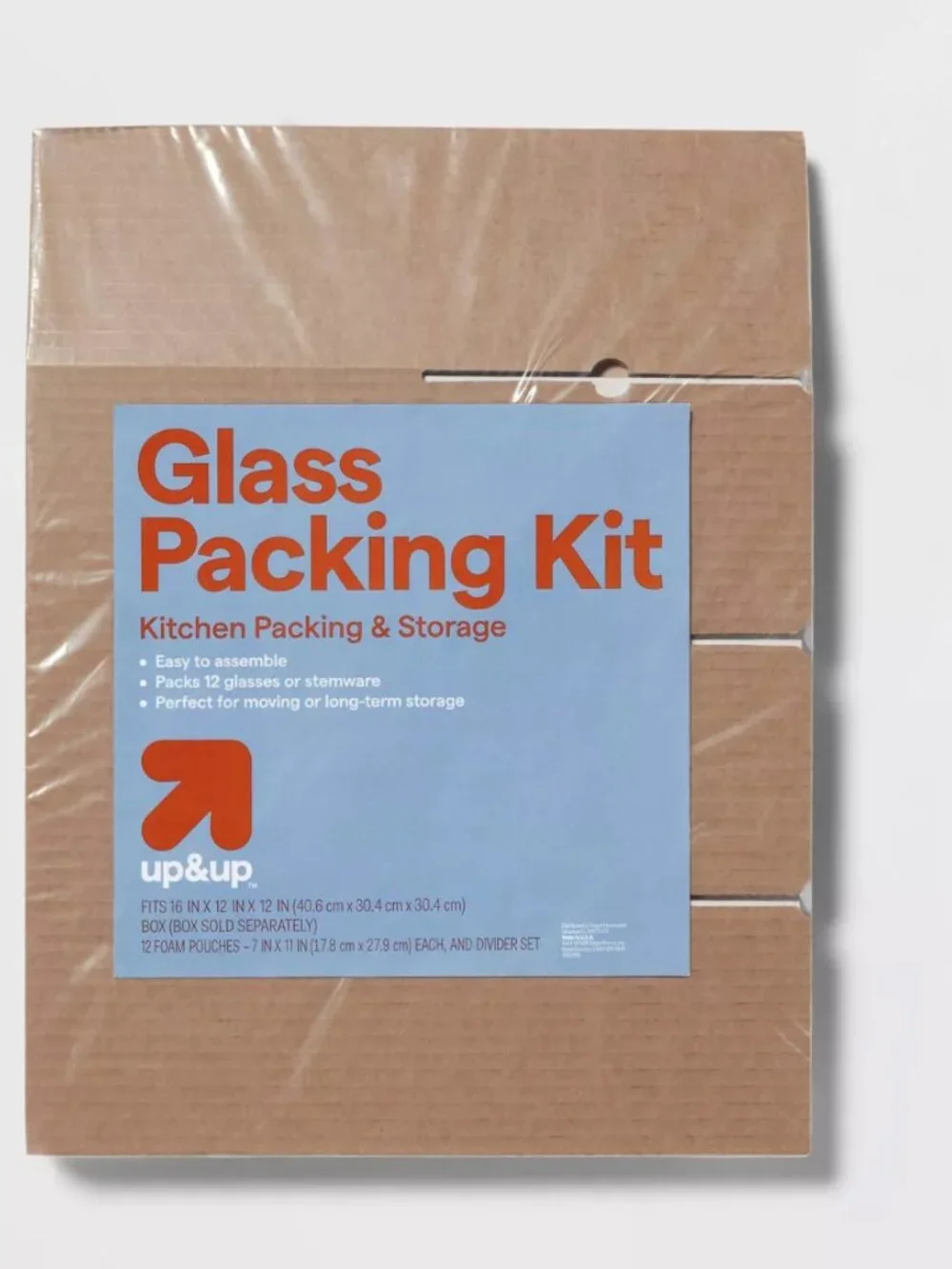 Moving Supplies: box & glassware stemware packing supplies from Target & Lowe's